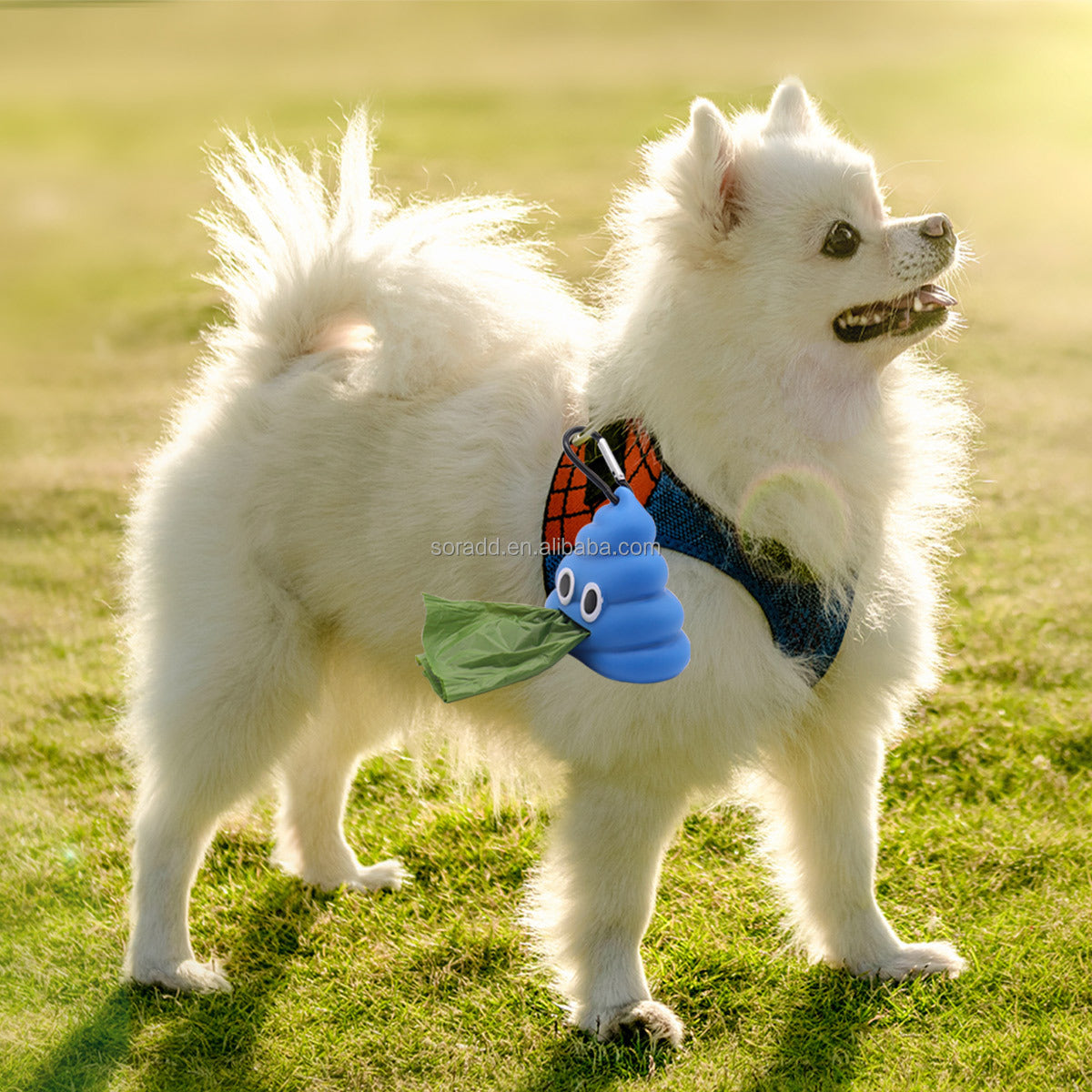 Dog poop bag holder