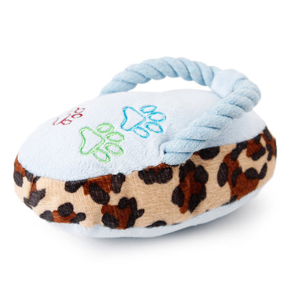 Flipflop Dog Plush Chew Toy