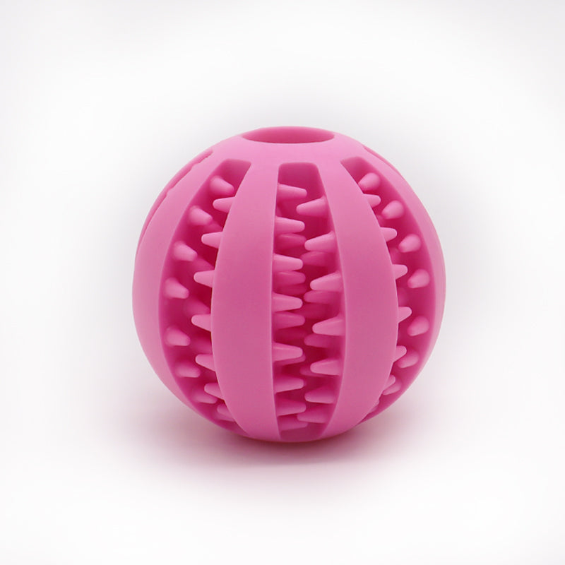 Rubber Interactive Pet Dog Chew Ball Toy