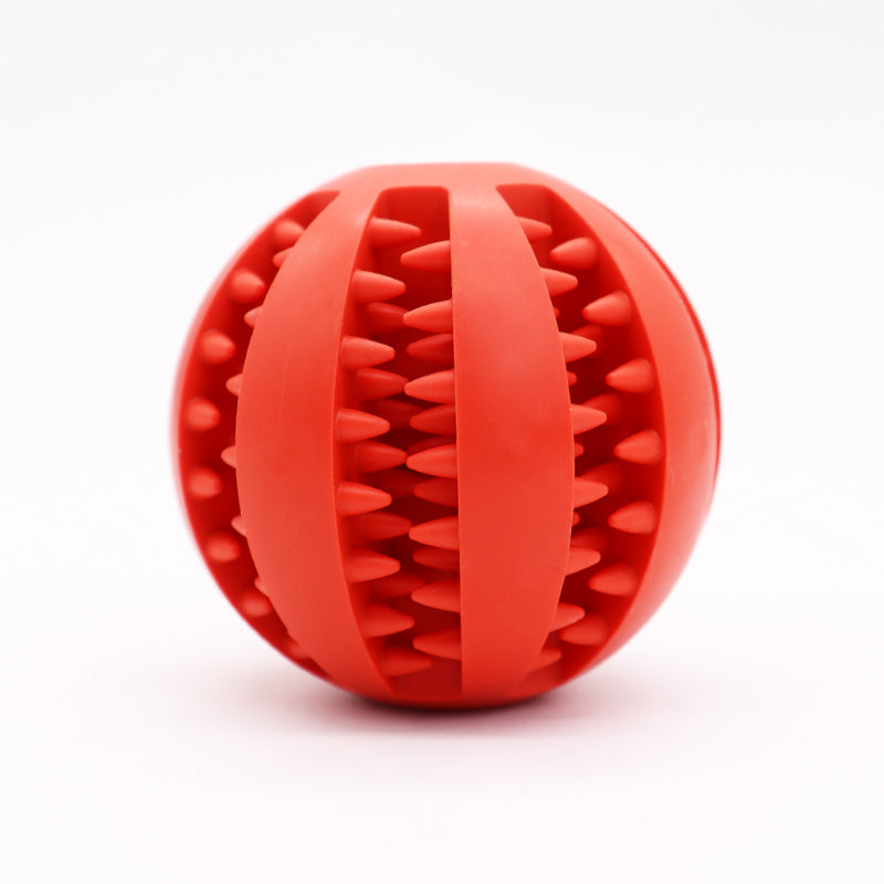 Rubber Interactive Pet Dog Chew Ball Toy
