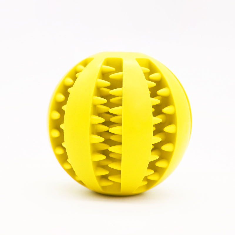 Rubber Interactive Pet Dog Chew Ball Toy