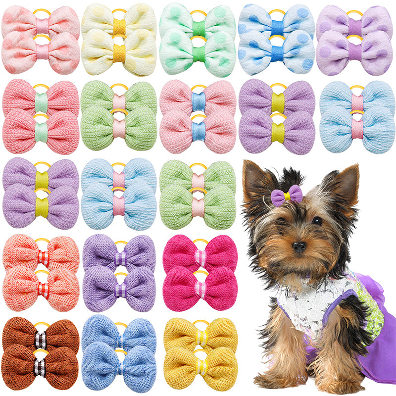 Dog Bows Hair Tie