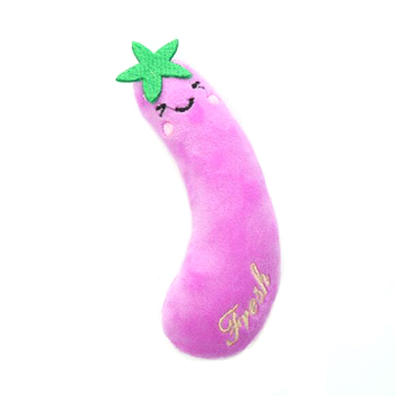 Cartoon Vegetable Pet Toy