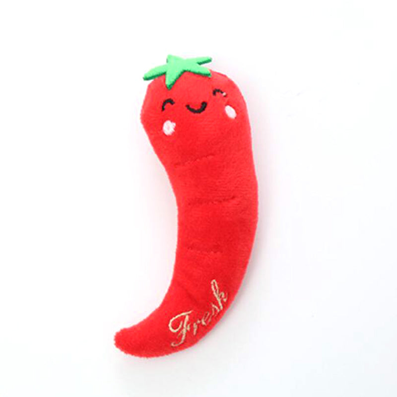 Cartoon Vegetable Pet Toy