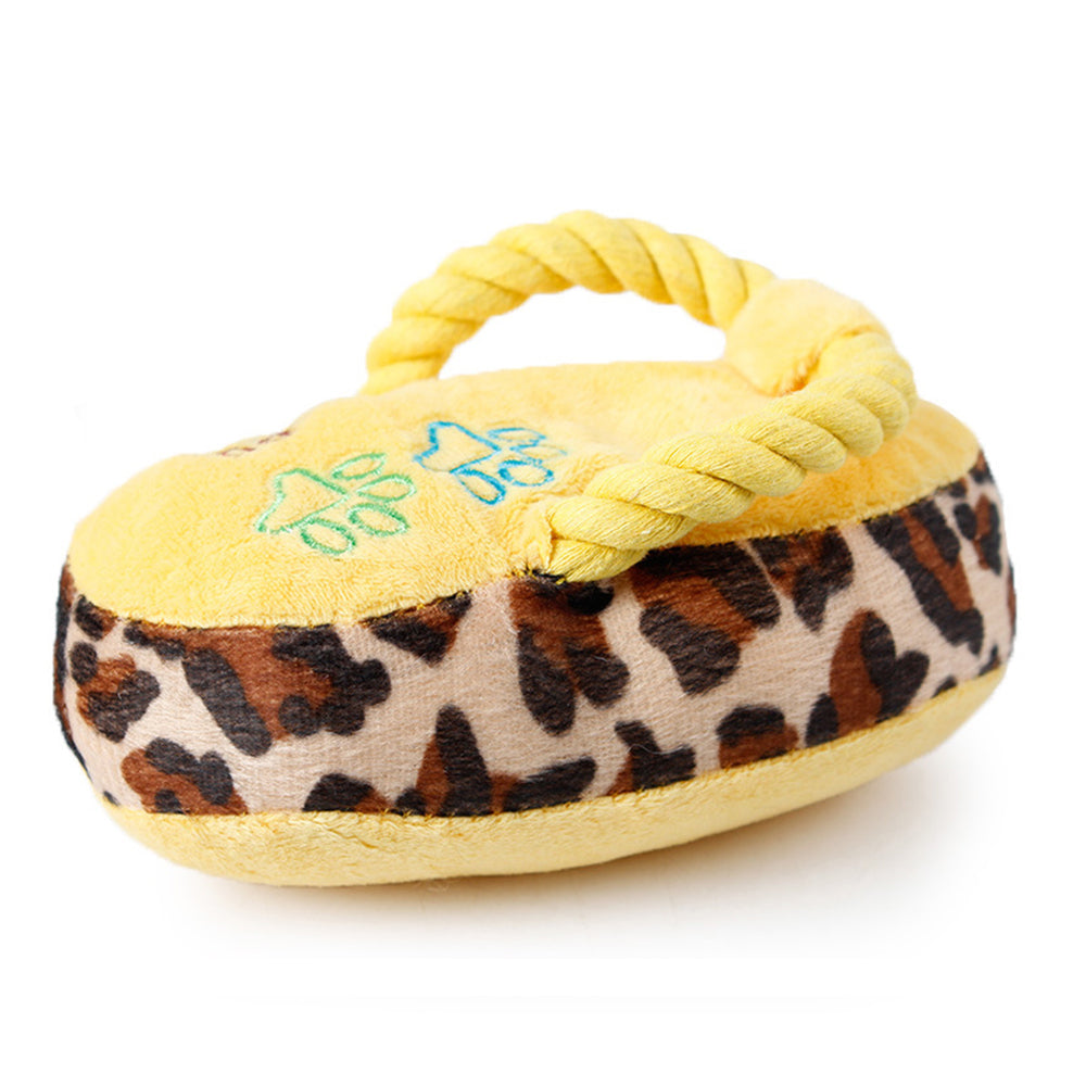 Flipflop Dog Plush Chew Toy
