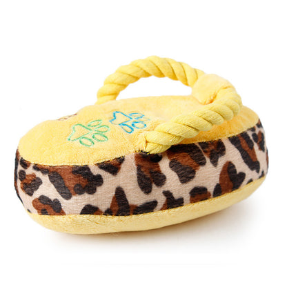 Flipflop Dog Plush Chew Toy